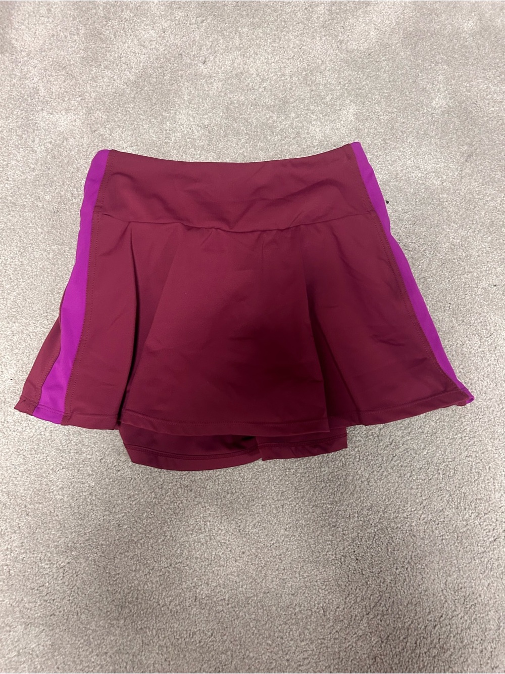 Cotton On Maroon Skirt with Purple Side Panels